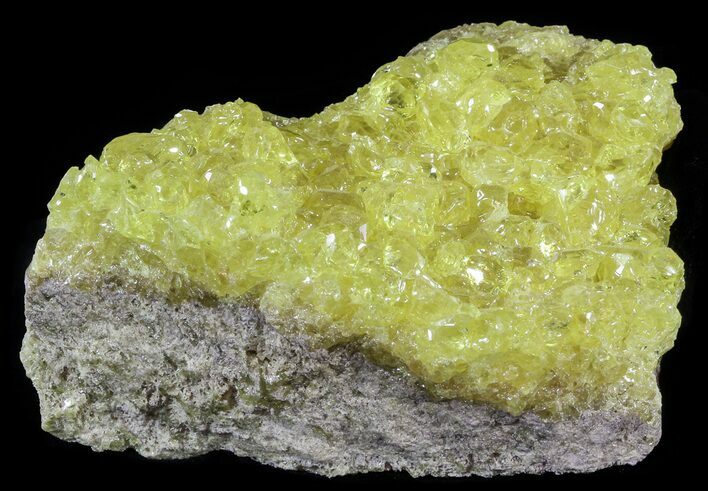 Sulfur Crystals on Matrix - Bolivia #51585